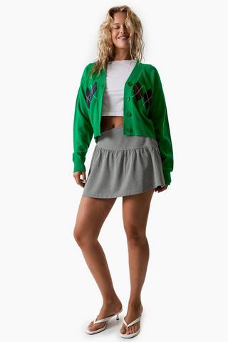 Asymmetrical Mini Skirt