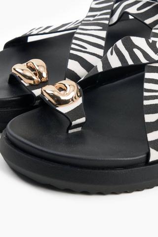 Zebra Thong Sandal
