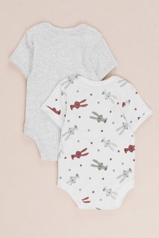 2 Pack Bunny Bodysuits