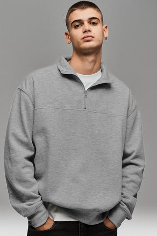 Quarter Zip Sweat Top