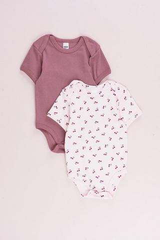 2 Pack Cherry Bodysuits