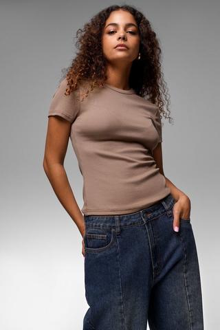 Ribbed Fitted Top