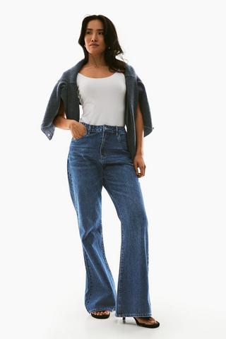 Rigid Flare Leg Denim