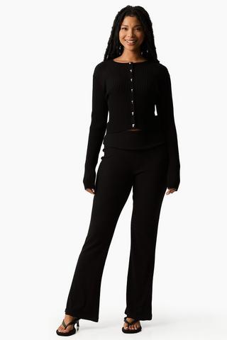 Ribbed Flare Leggings