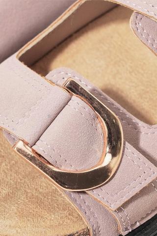 Platform Double Buckle Sandals