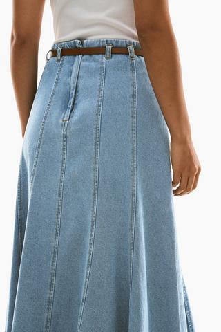 Denim A-Line Skirt