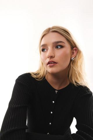 Ribbed Knit Cardigan