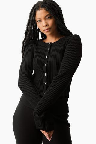 Ribbed Knit Cardigan