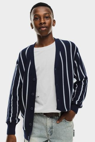 Stripe Knit Cardigan