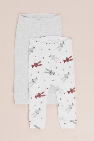 2 Pack Bunny Leggings