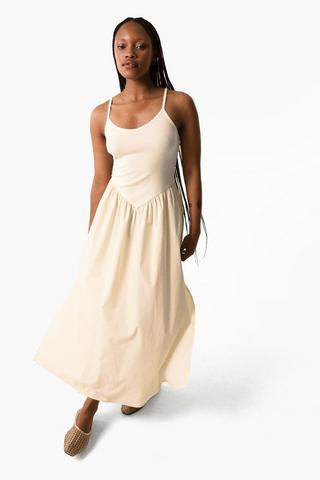 Ribbed Fit And Flare Dress