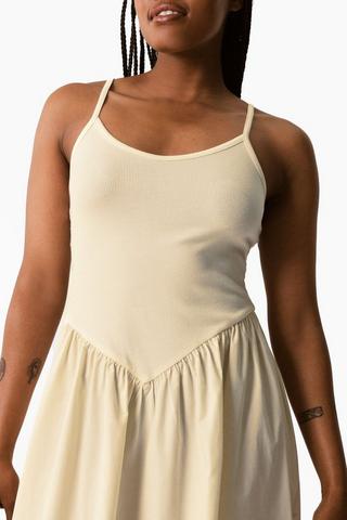 Ribbed Fit And Flare Dress