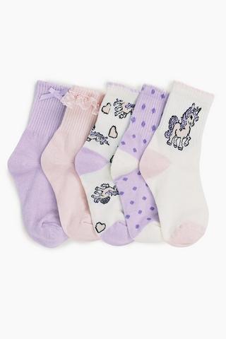5 Pack Anklet Socks