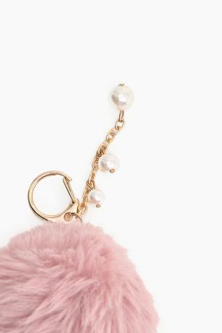 Fluffy Ball Keyring