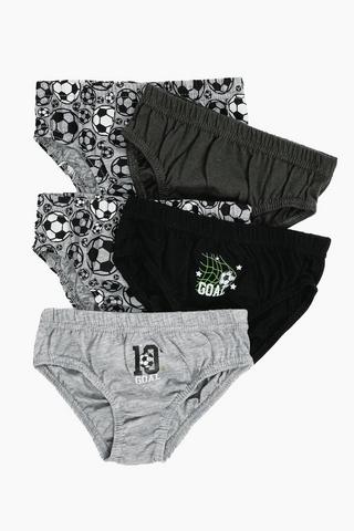 5 Pack Soccer Briefs