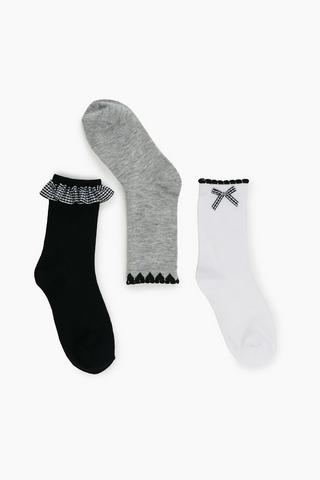 3 Pack Anklet Socks