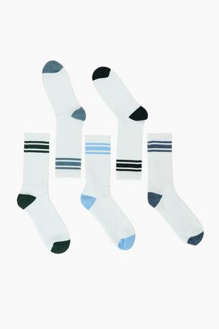 5 Pack Stripe Socks