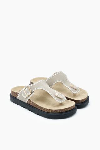 Platform Thong Slides