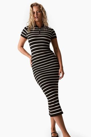 Stripe Seamless Bodycon Dress