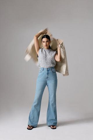 Rigid Flare Leg Denim