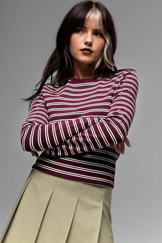 Stripe Fitted Top