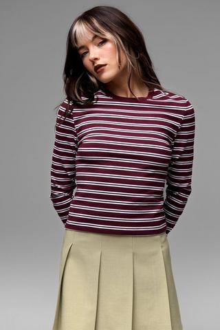 Stripe Fitted Top