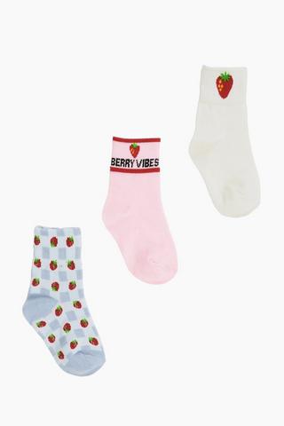 3 Pack Anklet Socks