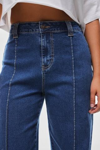 Stretch Wide Leg Denim