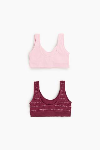 2 Pack Crop Bras