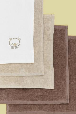 5 Pack Bear Face Cloths