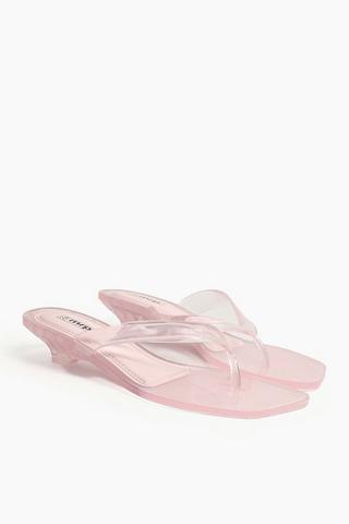 Jelly Thong Stiletto Heel