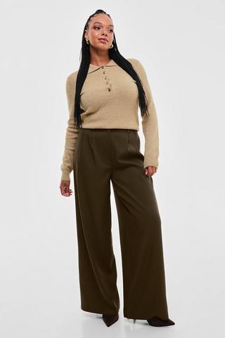 Tailored Wide Leg Pants