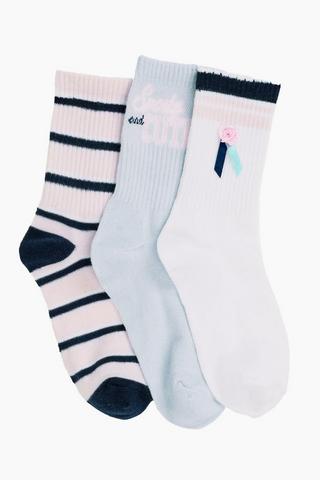 3 Pack Anklet Socks