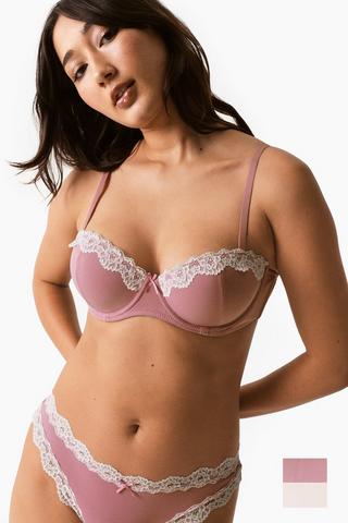 2 Pack Balconette Bras