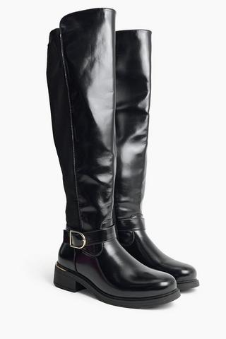 High Leg Buckle Boot