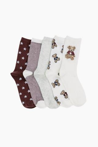 5 Pack Socks