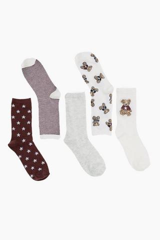 5 Pack Socks