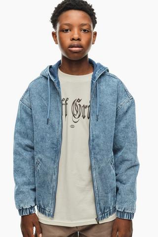 Denim Bomber Jacket