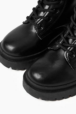 Lace Up Military Boots
