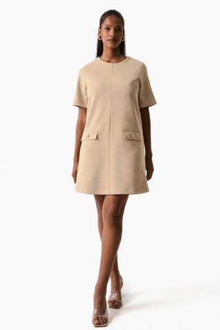 Suede Shift Dress