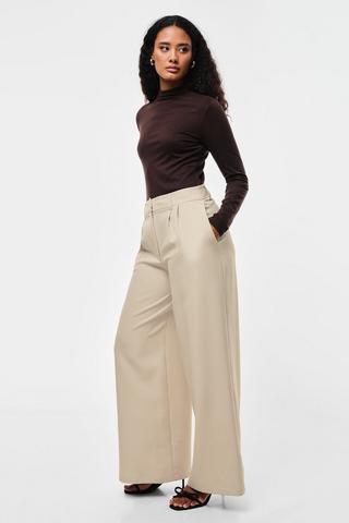 Tailored Wide Leg Pants