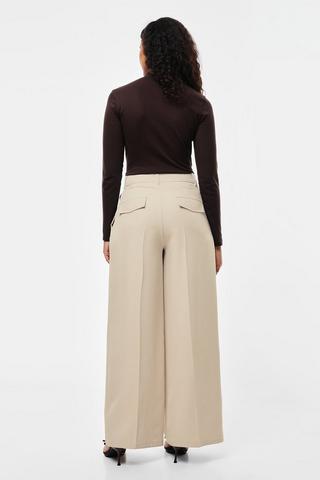 Tailored Wide Leg Pants