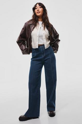 Stretch Wide Leg Denim