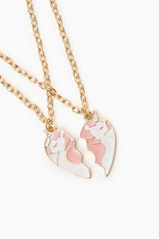 2 Pack Unicorn Necklace Set