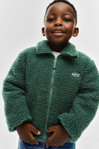 Teddy Fleece Bomber Jacket