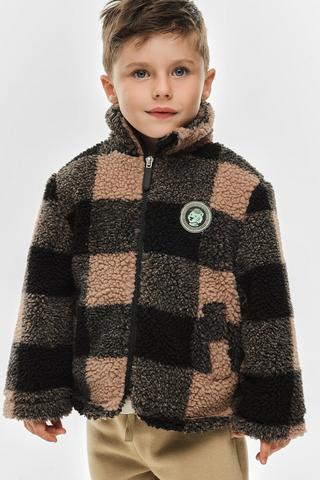 Teddy Fleece Check Jacket