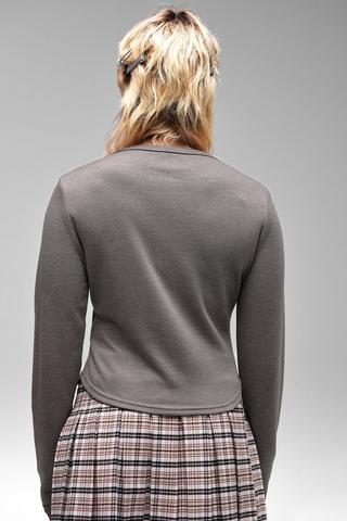Knit Button-Up Top