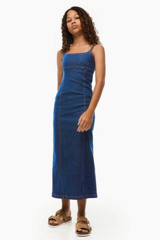 Denim Midi Dress