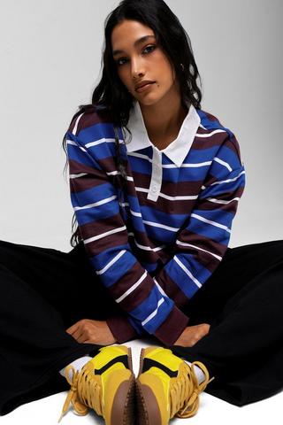 Cropped Rugby Pullover