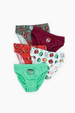 5 Pack Spider-Man Briefs